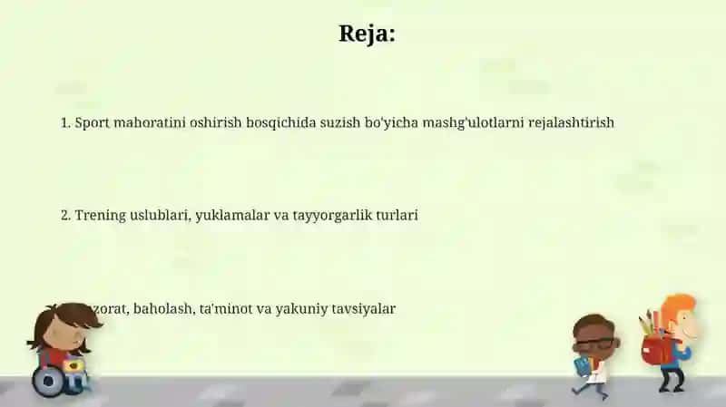 Sport mahoratini takomillashtirish bosqichida mashg'ulotlar 2