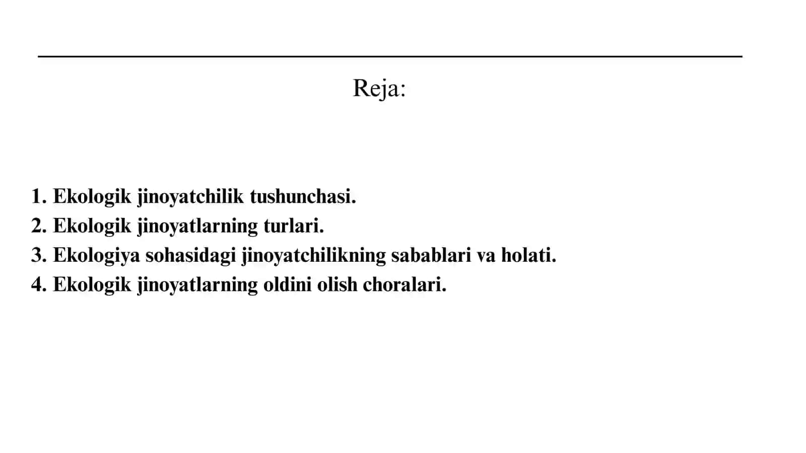 Ekologiya sohasidagi jinoyatchilikning kriminologik tavsifi va oldini olish 2