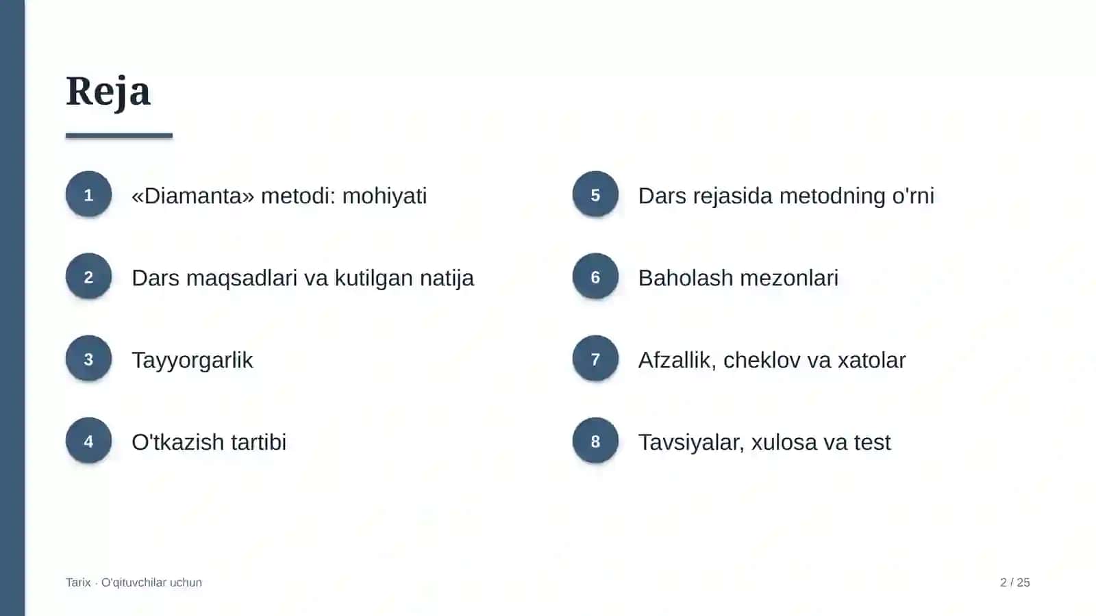 tarix darslarida diamanta metodidan foydalanish 6177 2
