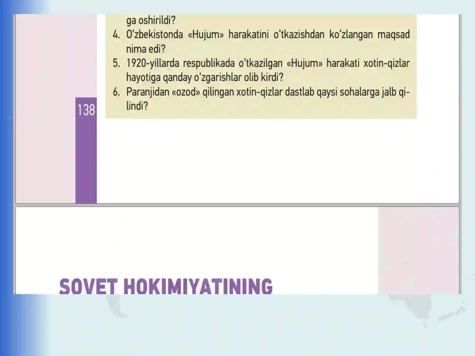 10-sinf O'zbekiston tarixi darsligi asosida 14-mavzu 2