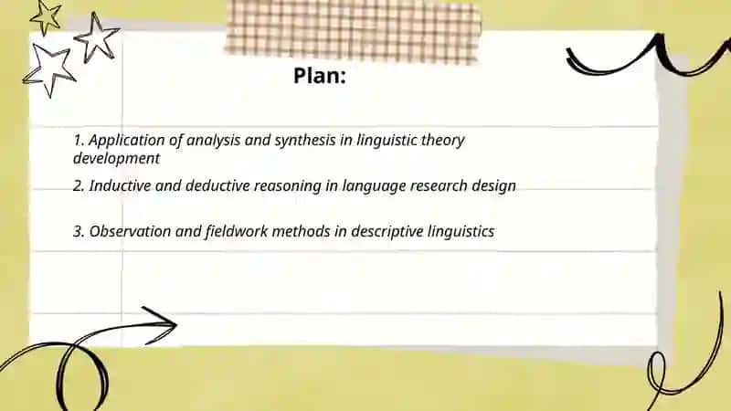 Linguistic and Methodological Research Methods 2