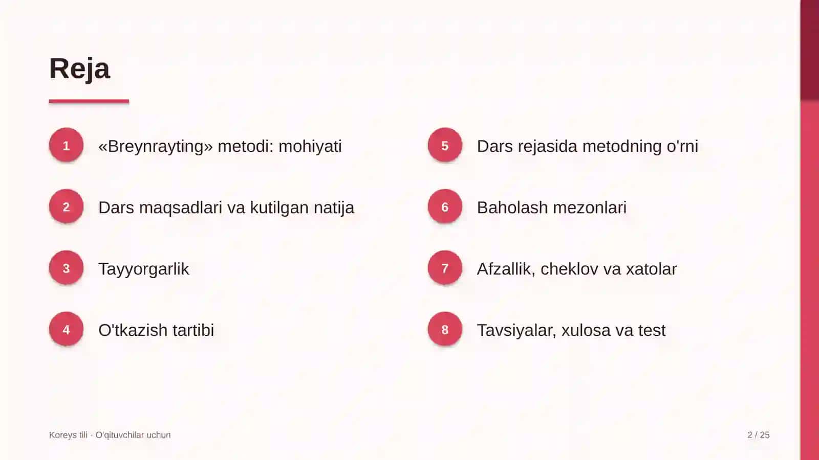 koreys tili darslarida breynrayting metodidan foydalanish 9937 2