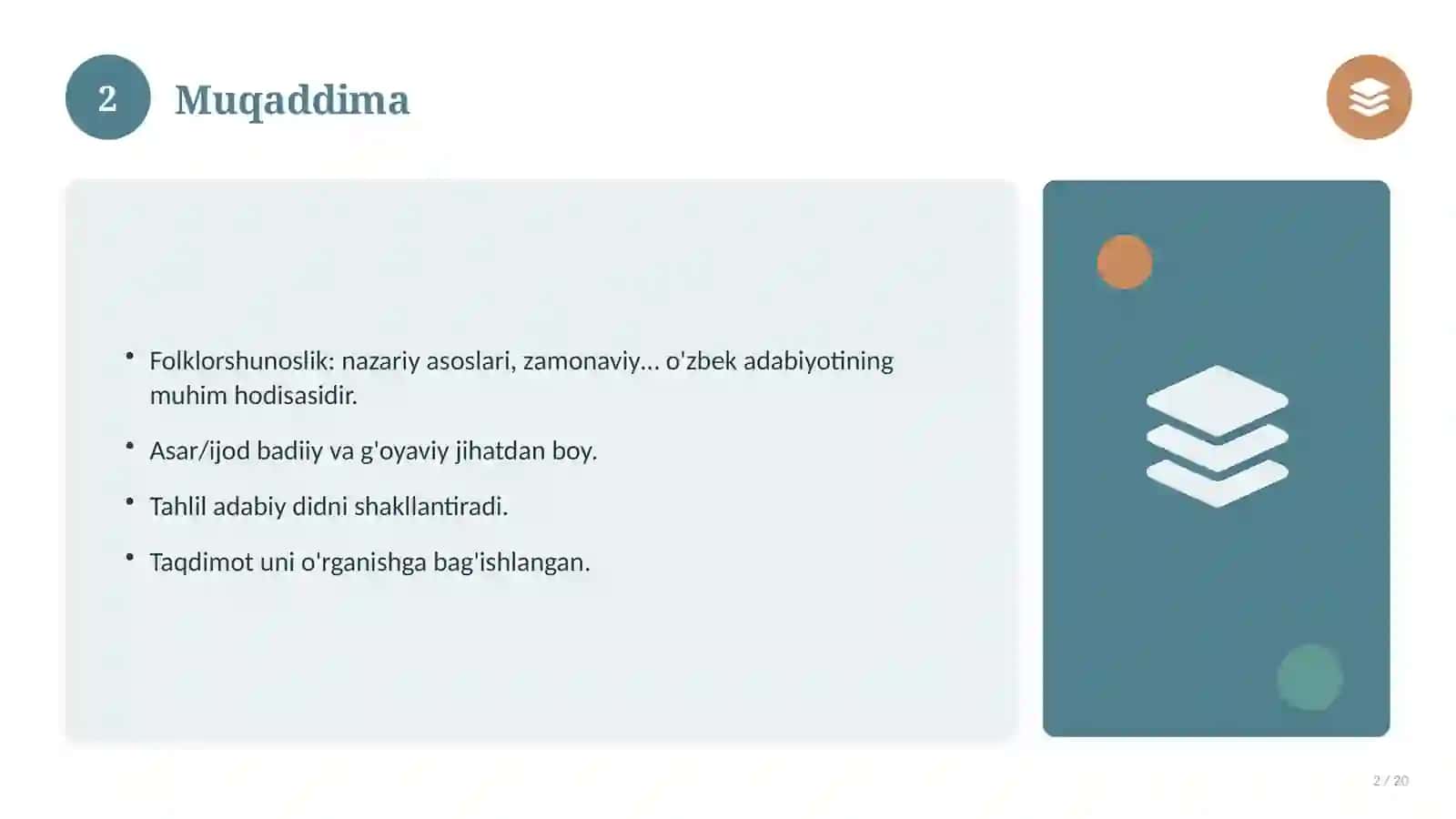 Folklorshunoslik: nazariy asoslari, zamonaviy yondashuvda (Mustaqil ta'lim topshirig'i) 2