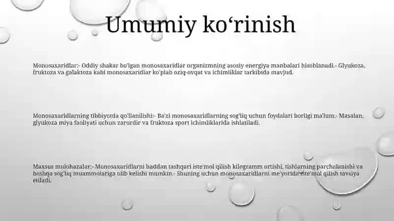 Monasaxaridlarning Tibbiyotda Ishlatiladigan Xossalari 2