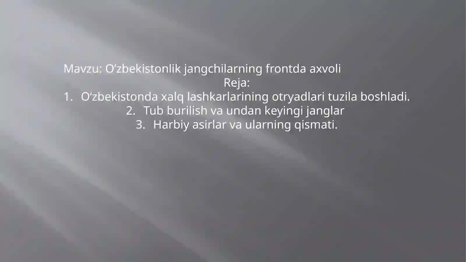 O’zbekistonlik jangchilarning frontda axvoli 2