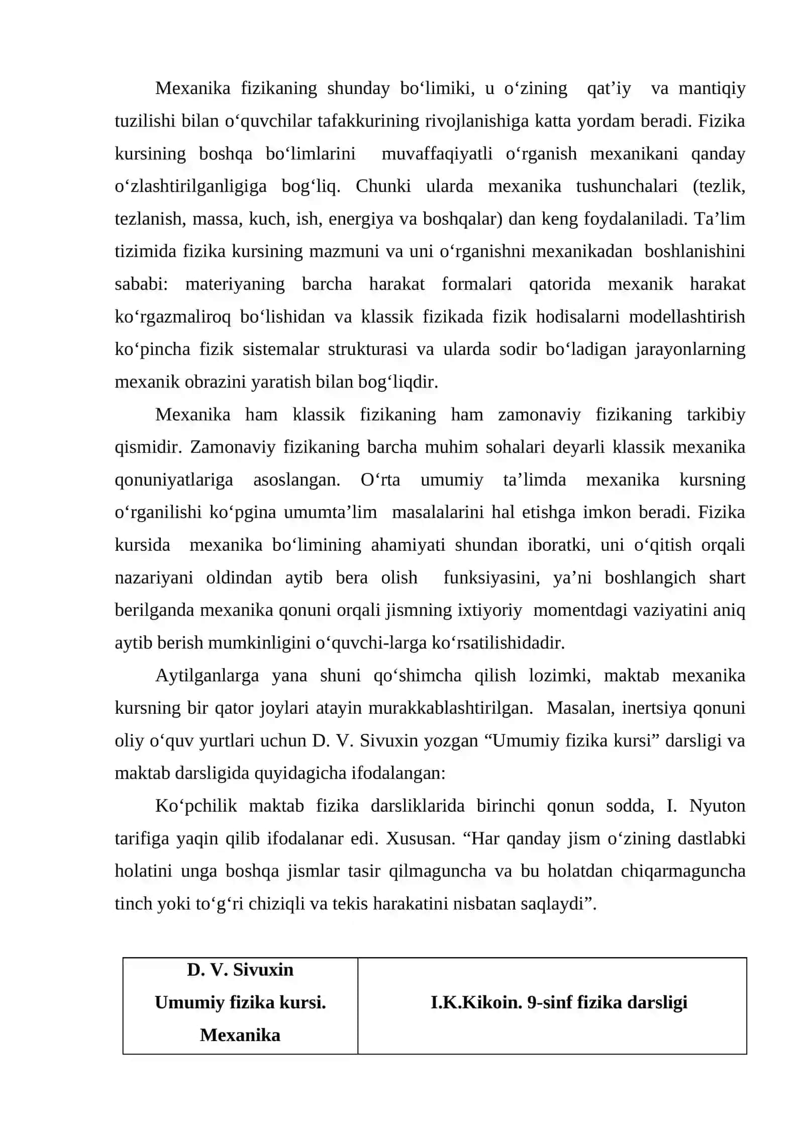 Mexanika bo`limining o`qitish usullari 2