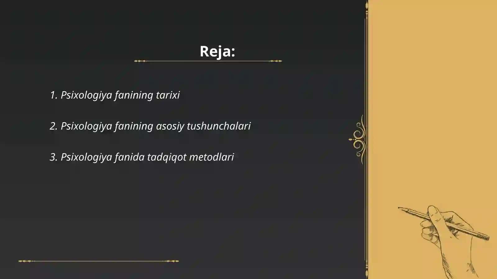 Psixologiya fanining maqsad va vazifalari 2
