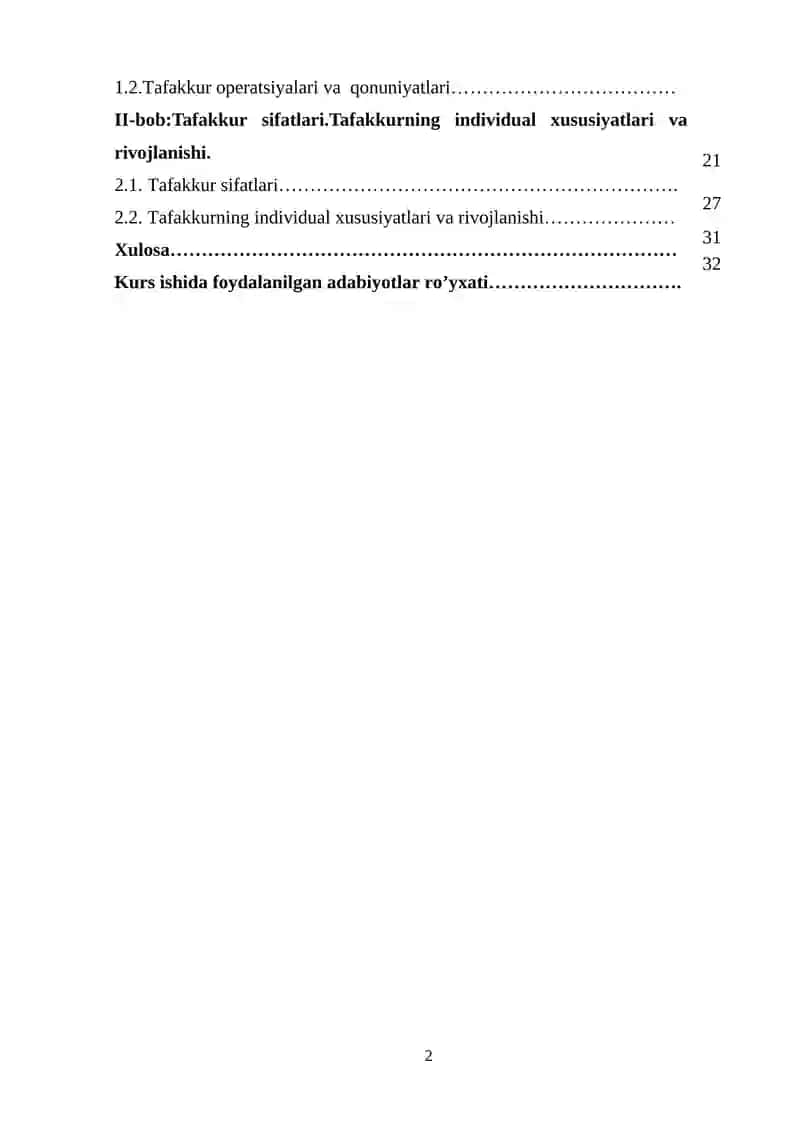 Tafakkur haqida umumiy tushuncha 2