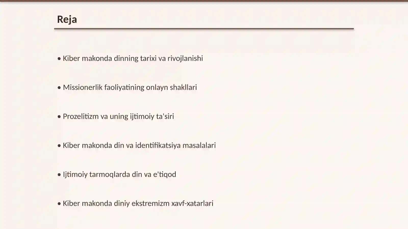 Kiber makonda dinshunoslik 2