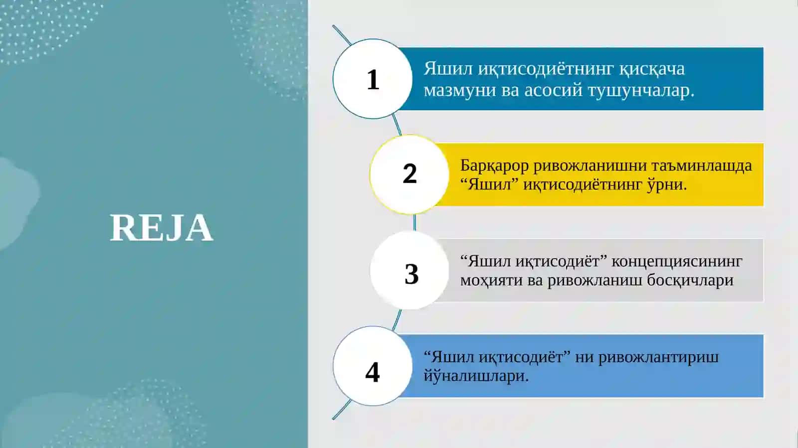 Яшил иқтисодиётга кириш назарий асослар ва тушунчалар 2