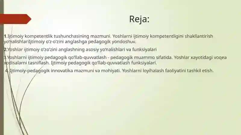 Yoshlarda ijtimoiy kompetentlikni rivojlantirish 2