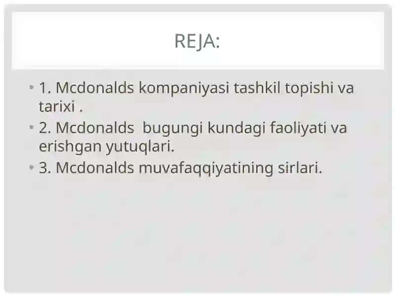 Mcdonald's 2