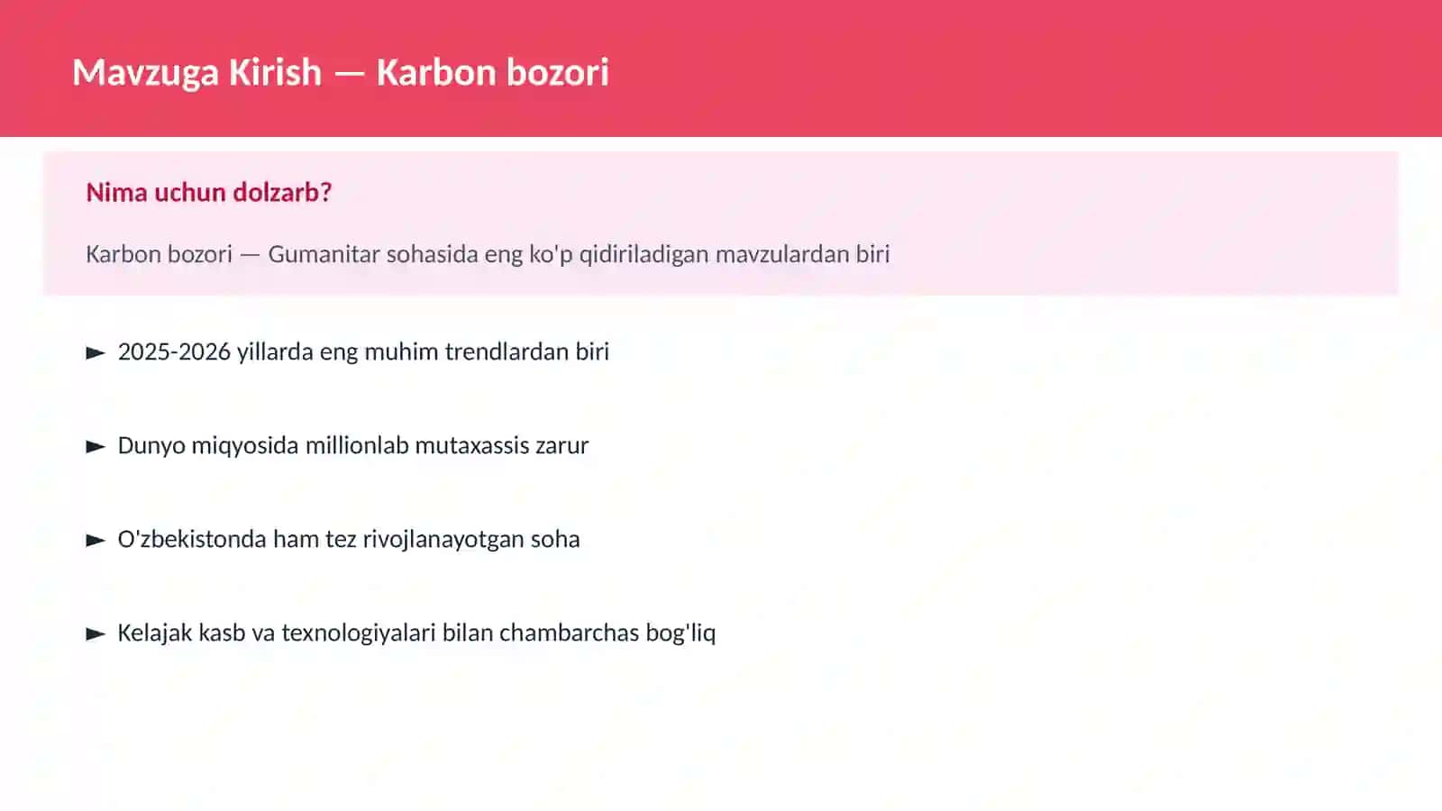 Karbon bozori 2