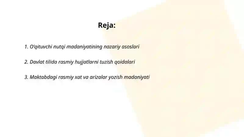 O'qituvchi nutqi madaniyatining nazariy asoslari 2