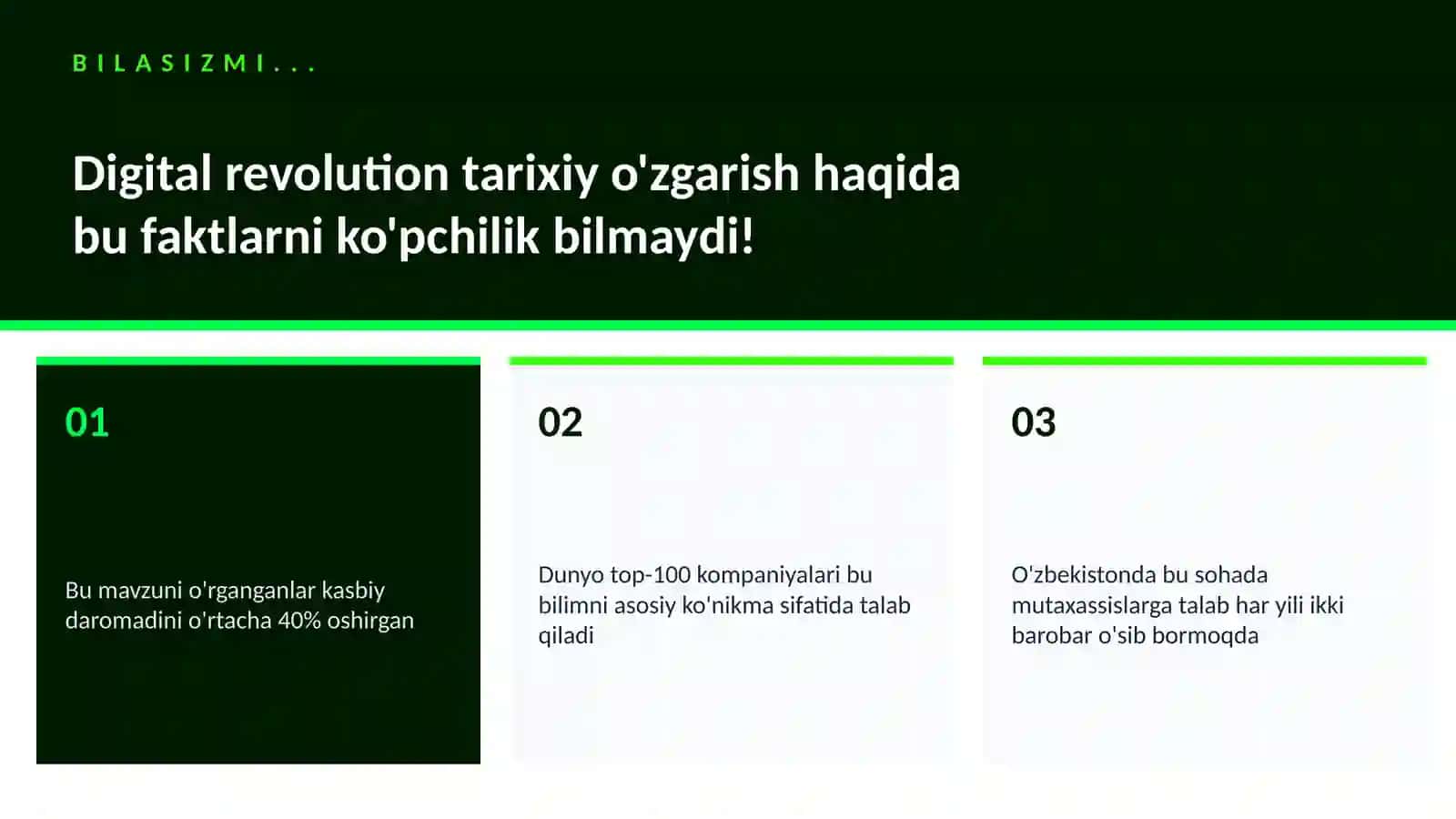 Digital revolution tarixiy o'zgarish 2