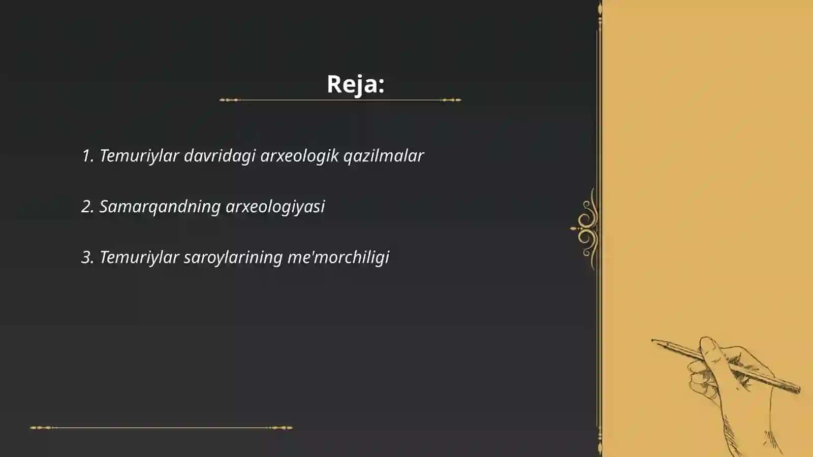 Temuriylar davrida arxiealogiyasi 2
