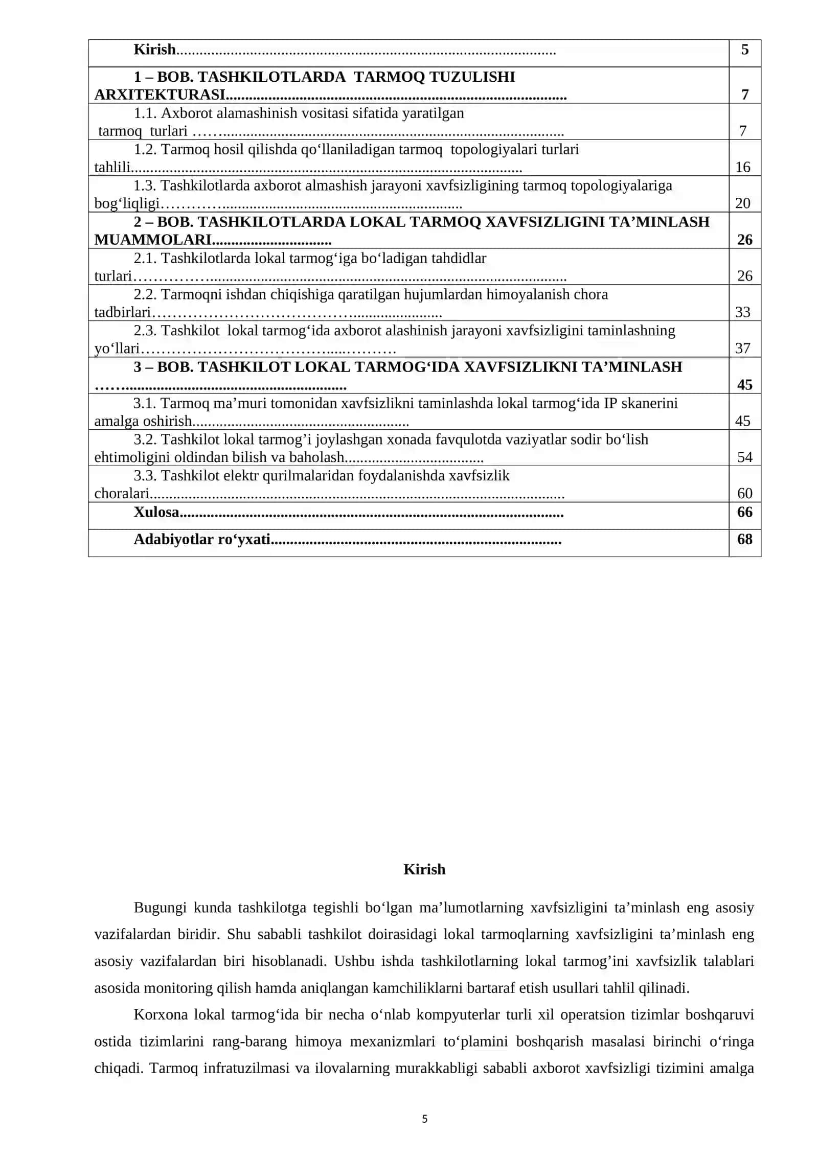 "TARMOQDAGI KIBERHUJUMLARNI ANIQLASH VA ULARNI AVTOMATIK BLOKLASH TIZIMNI ISHLAB CHIQISH" mavzusida 2