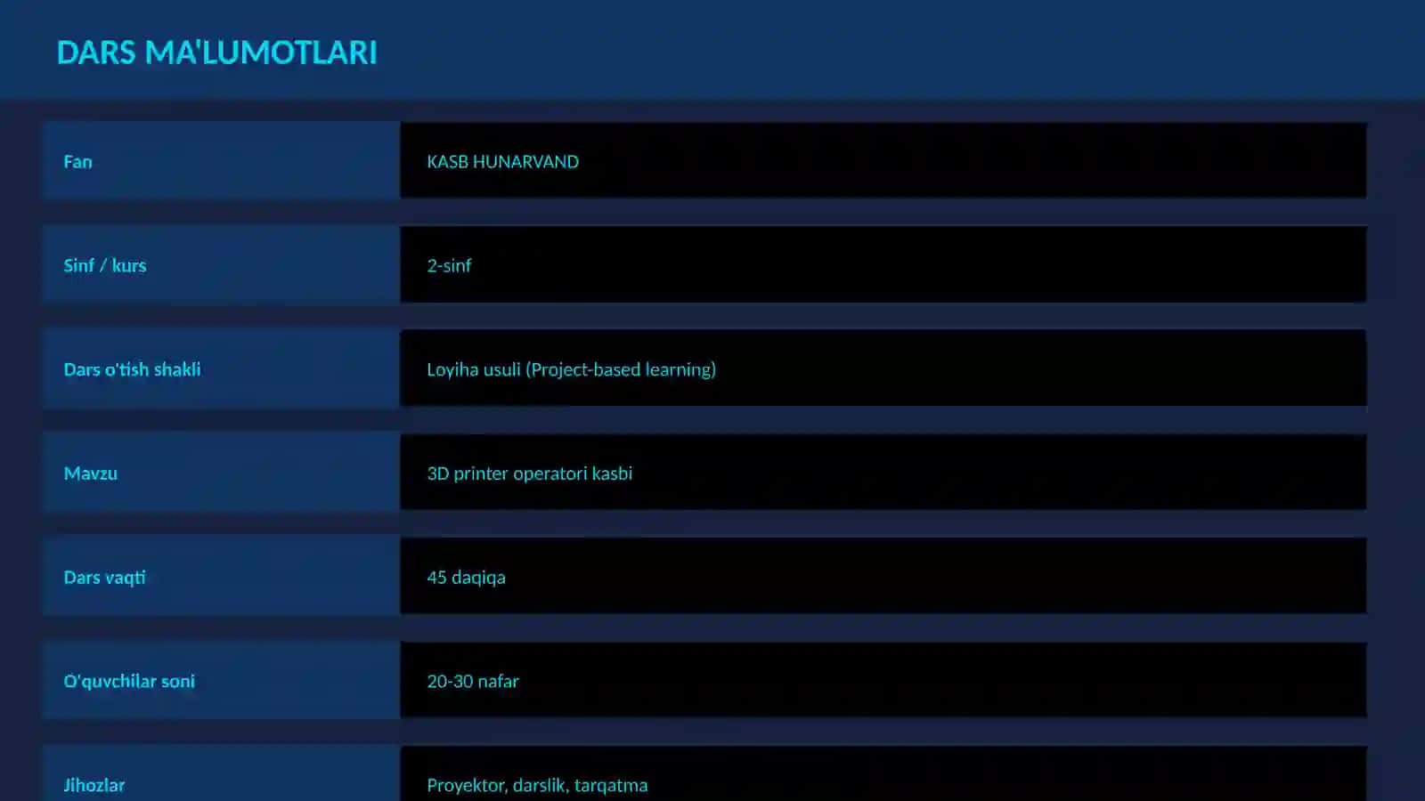 3D printer operatori kasbi 2