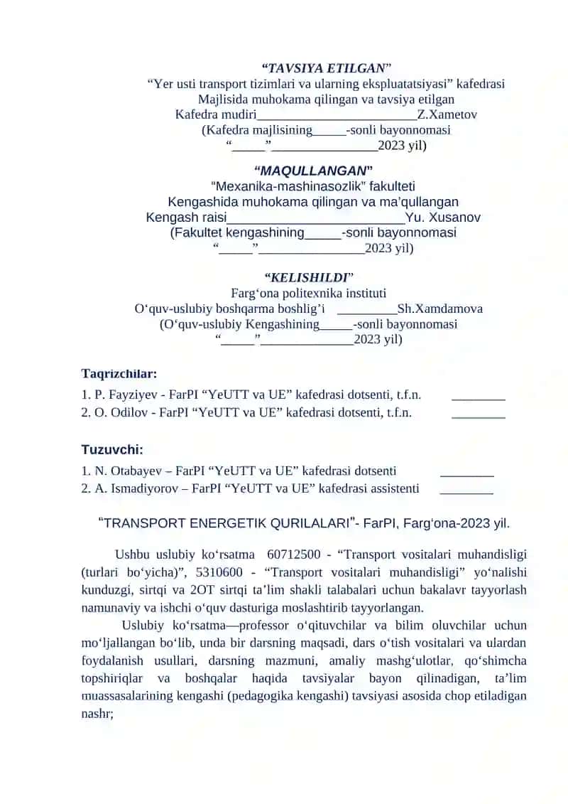 Transport Energetik Qurilalari 2