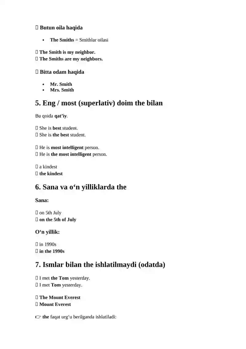 Grammatik qoidalar 2