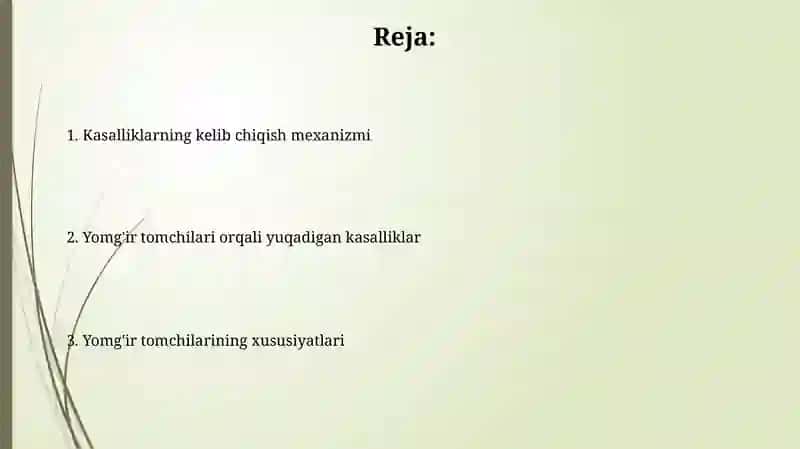 Yomg'ir tomchilari harakteristikasi 2