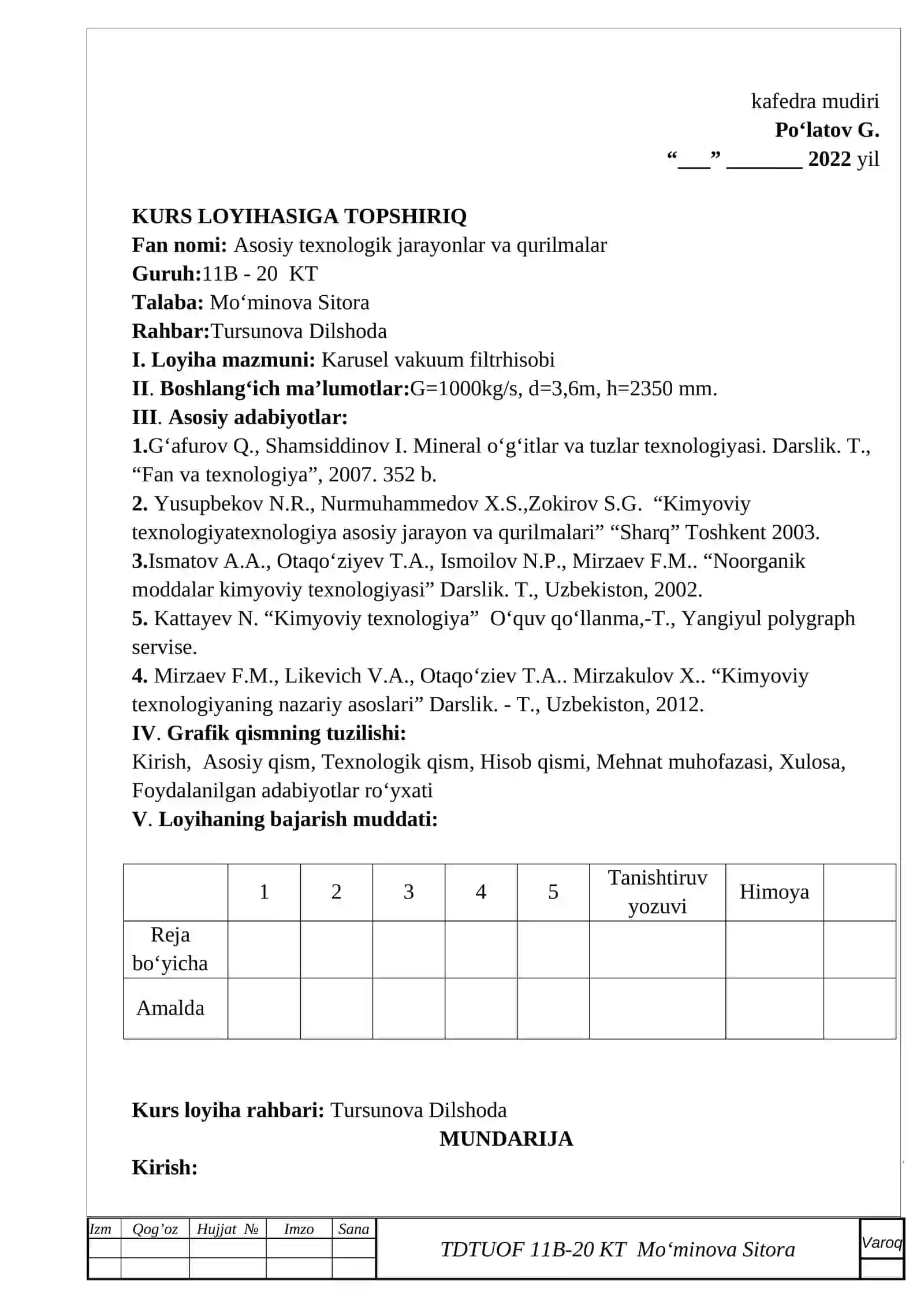 KARUSEL VAKUUM FILTR HISOBI 2