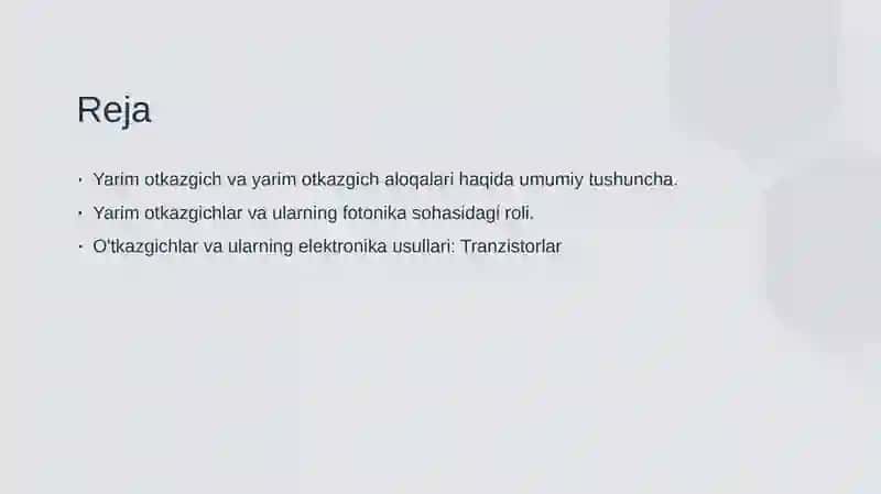 Yarim o'tkazgichlar 2