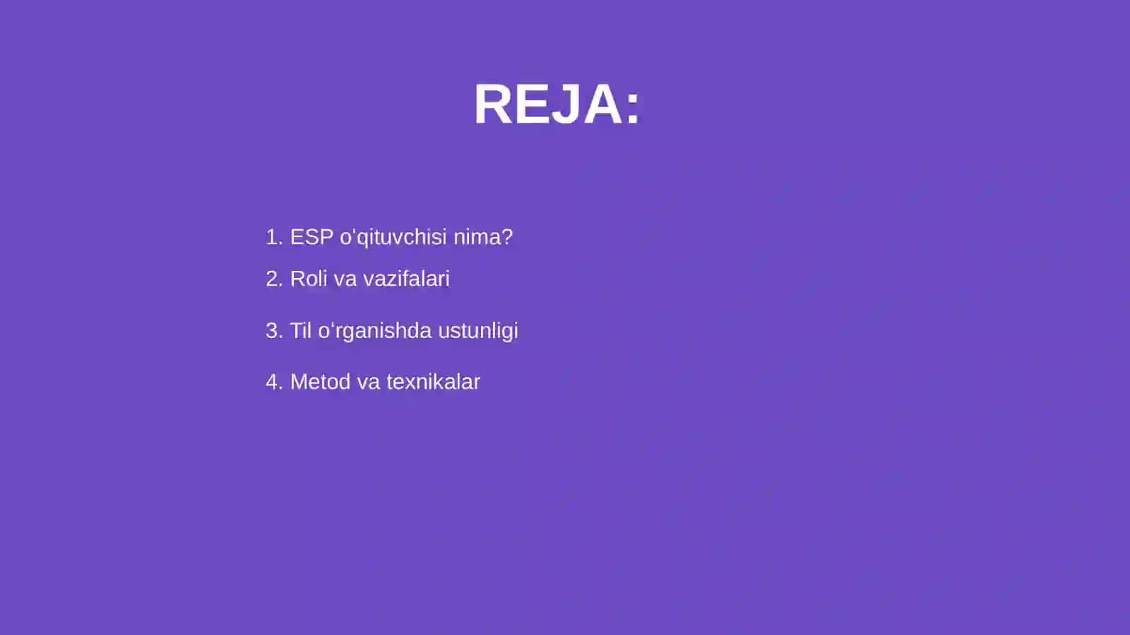 ESP da oʻqituvchining roli 2
