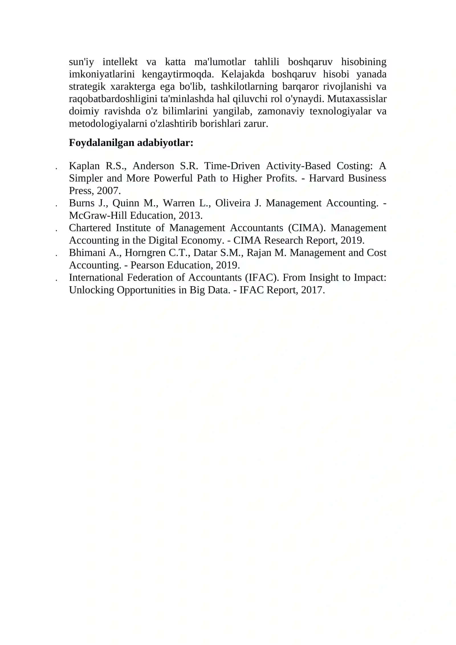 BOSHQARUV HISOBINING HOZIRGI HOLATI VA UNING RIVOJLANISH TENDENSIYALARI 2