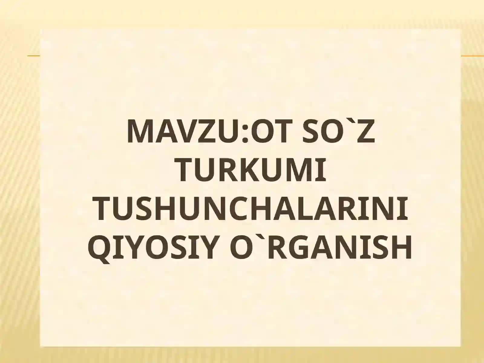 O`ZBEK ADABIY TILI FANIDANTAYYORLAGAN TAQDIMOTI 2
