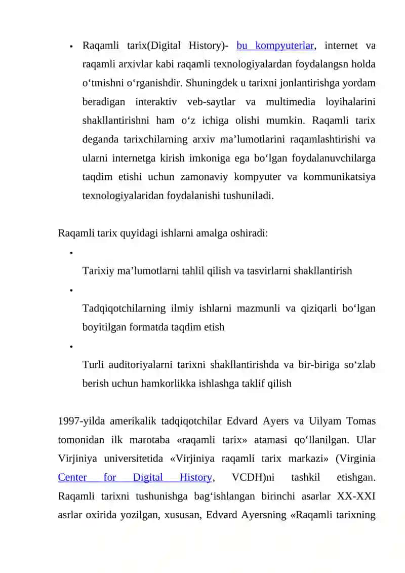 Raqamli Tarix 2