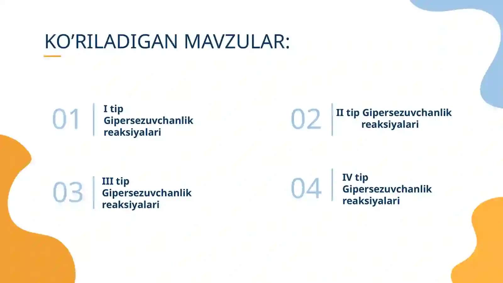 Gipersezuvchanlikreaksiyalari 2