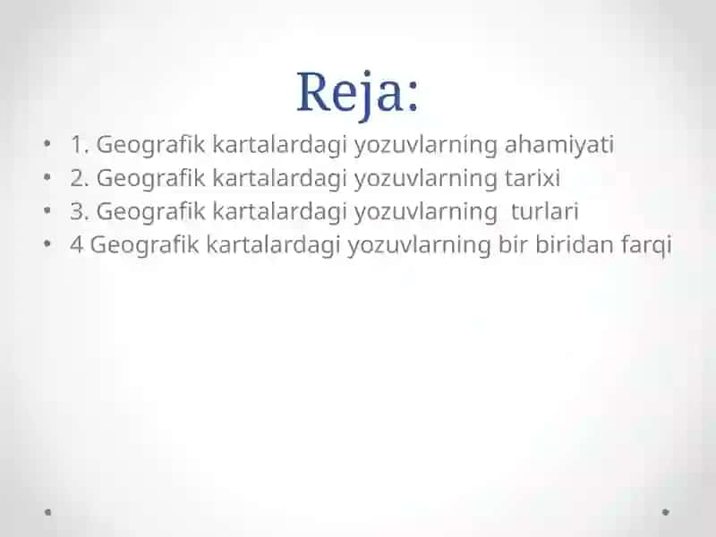 Geografik kartalardagi yozuvlarning ahamiyati 2