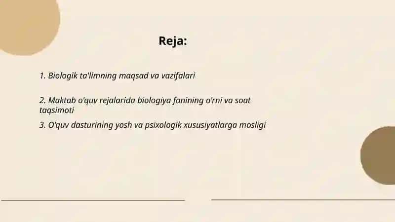 Maktab o'quv rejasidagi biologik ta'limning o'ziga xos tomonlari 2