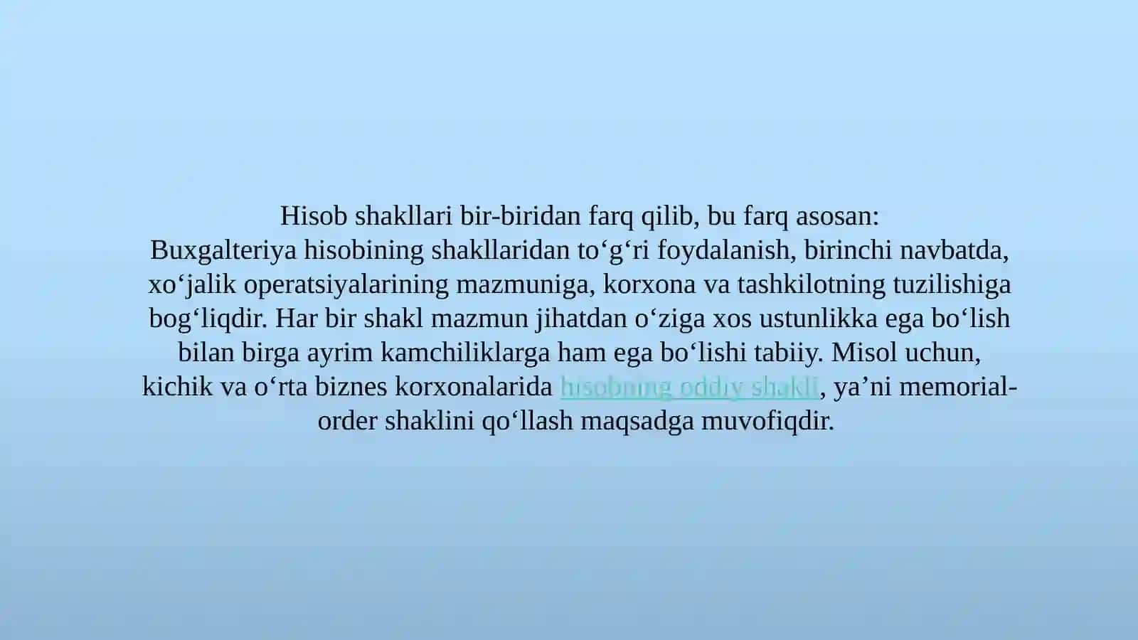 Buxgalteriyahisobishakllari,ularningmohiyativatarixiyrivojlanishi 2