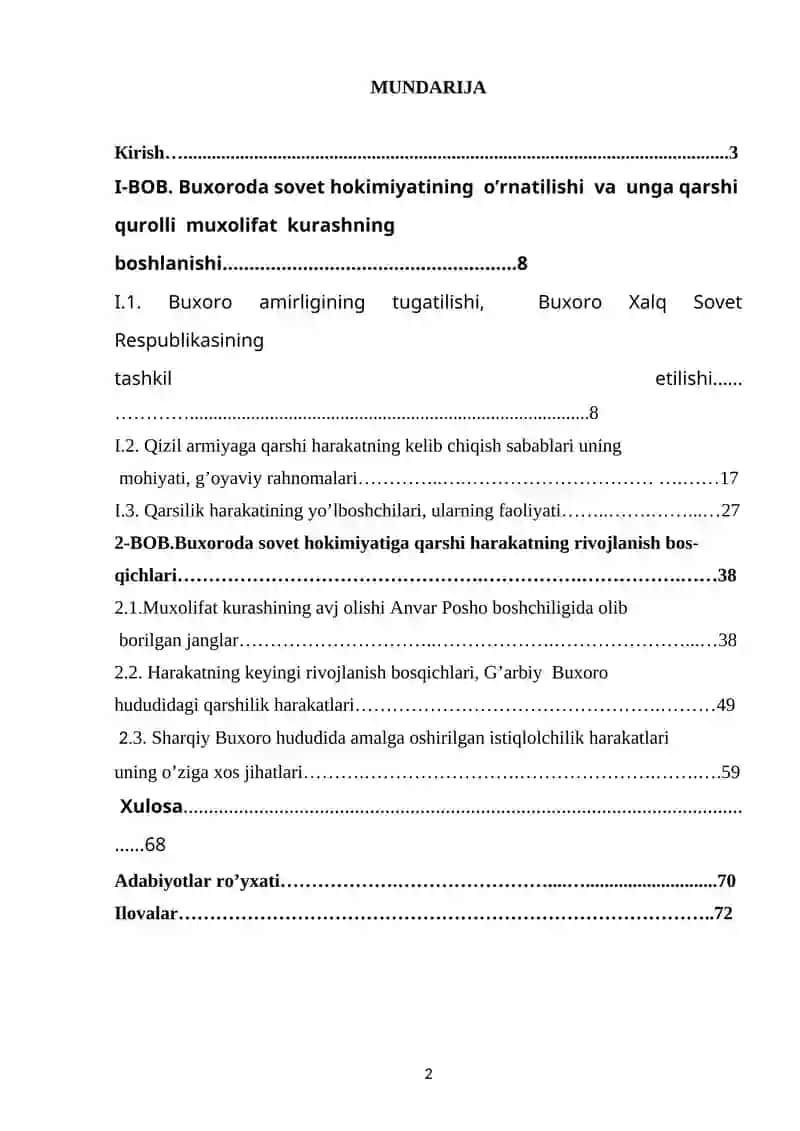 Buxoroda sovet hokimiyatining o’rnatilishi va unga qarshi kurash 2