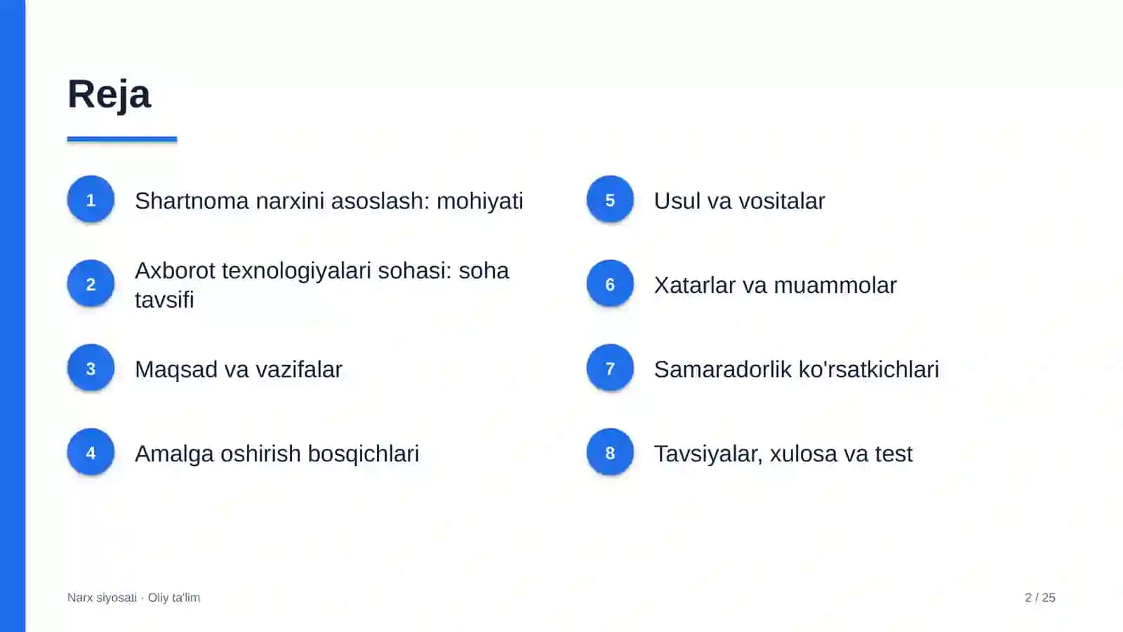 axborot texnologiyalari sohasida shartnoma narxini asoslash 2825 2