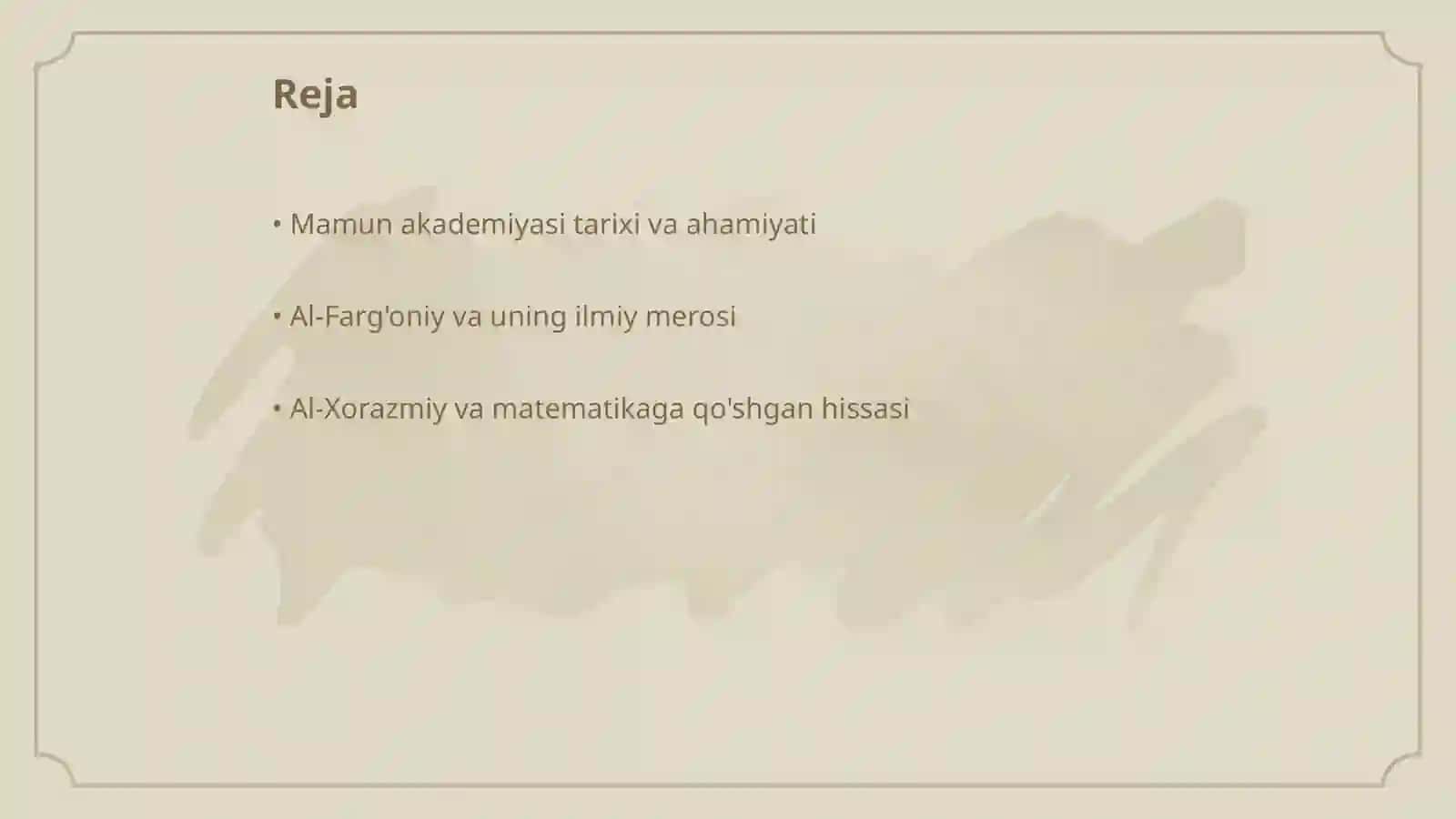 Mamun akademiyasining yuzaga kelishi 2