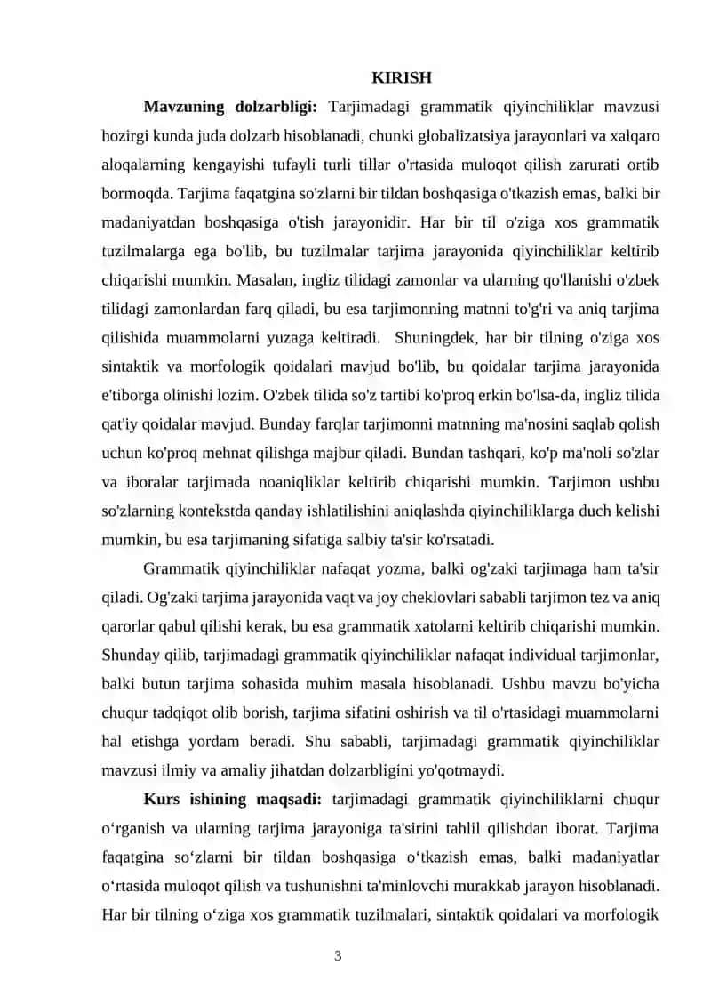 Tarjimadagi Grammatik Qiyinchiliklar 2