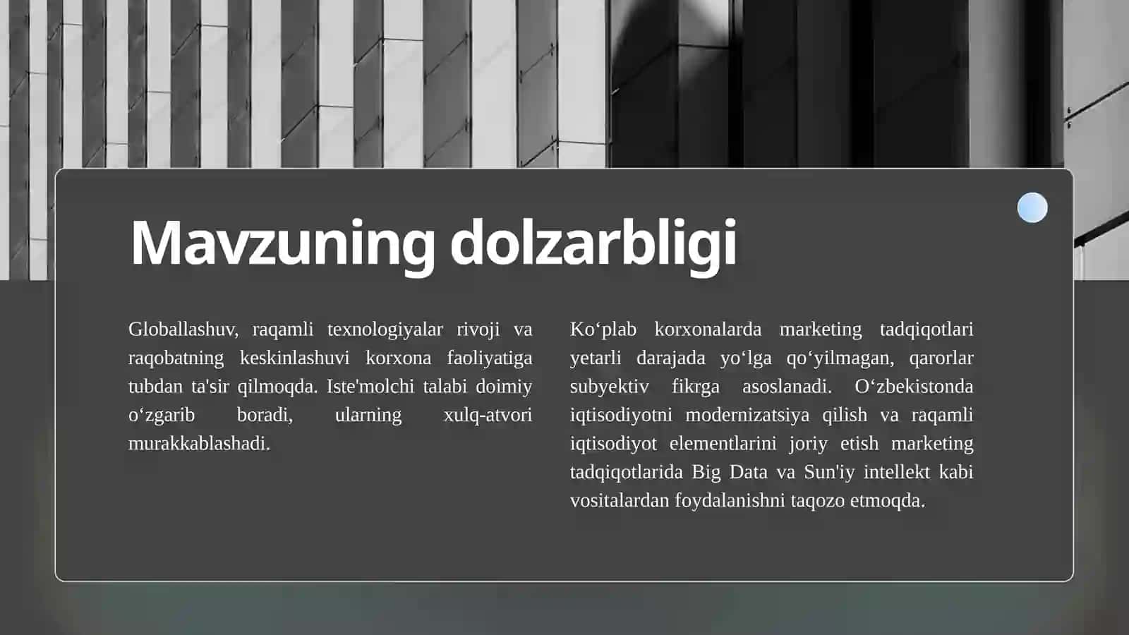 SAVDO KORXONALAR FAOLIYATIDA MARKETING TADQIQOTLARINI TASHKIL QILISH VA SAMARALI O‘TKAZISH USULLARI 2