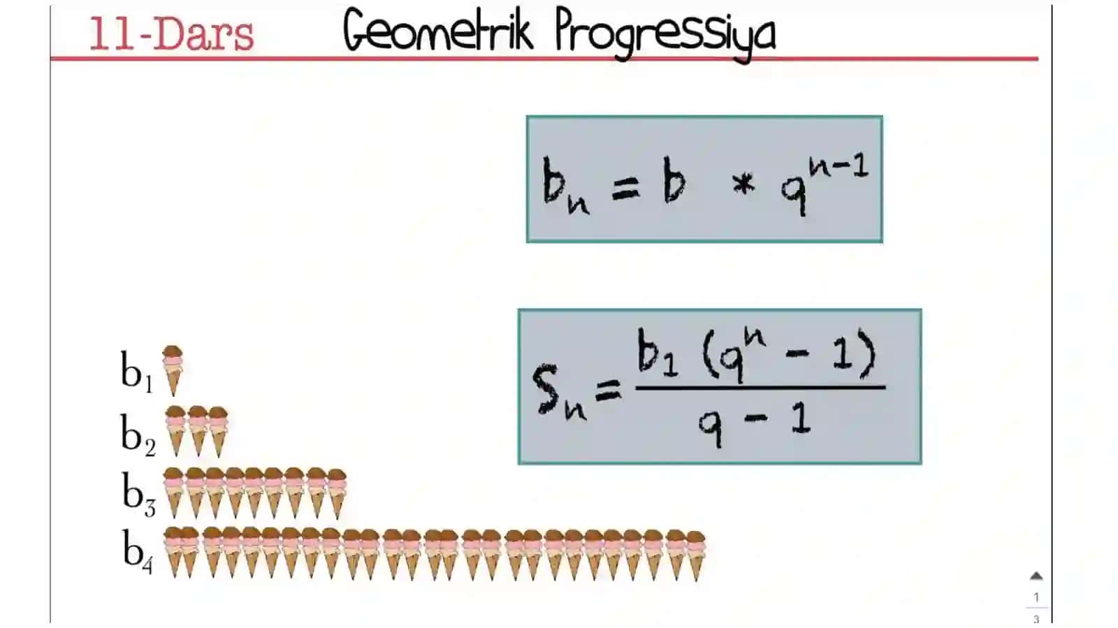 GEOMETRIK PROGRESSIYA 2