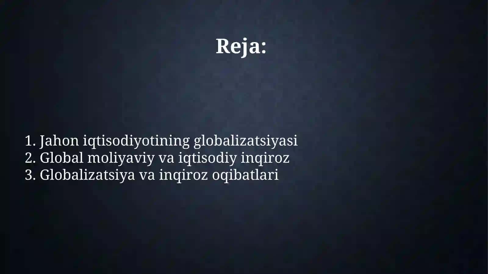 Global moliyaviy inqirozlar 2