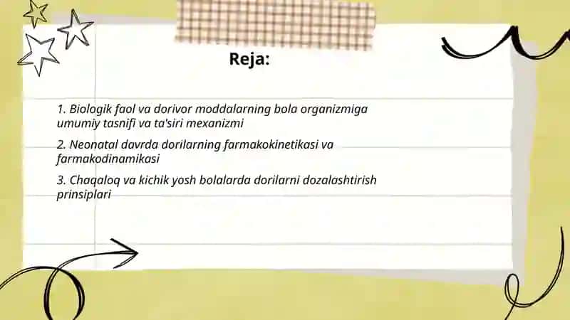 Biologik faol va dorivor moddalarning bola organizmiga taʼsiri 2