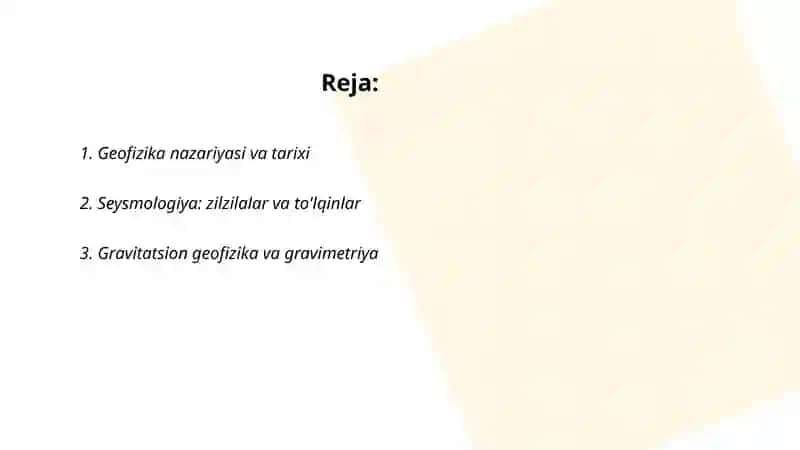 Geofizika haqida 2