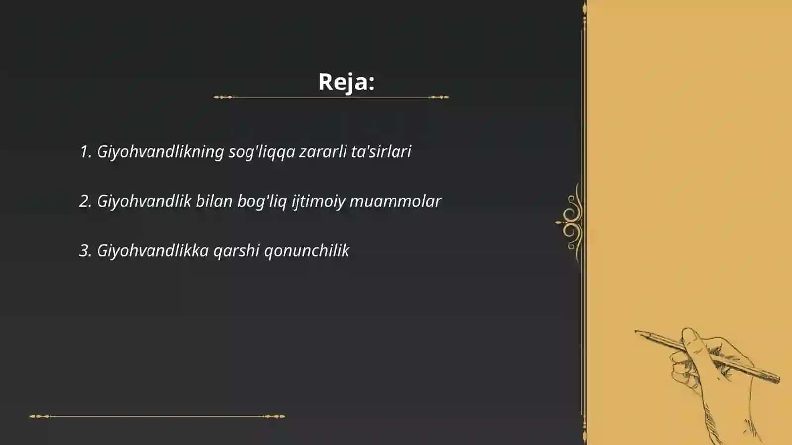 Biz giyohvandlikka qarshimiz 2