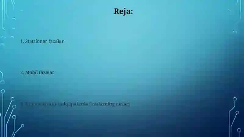 Xramatagrafiktadqiqotlardafazalarningturlari 2