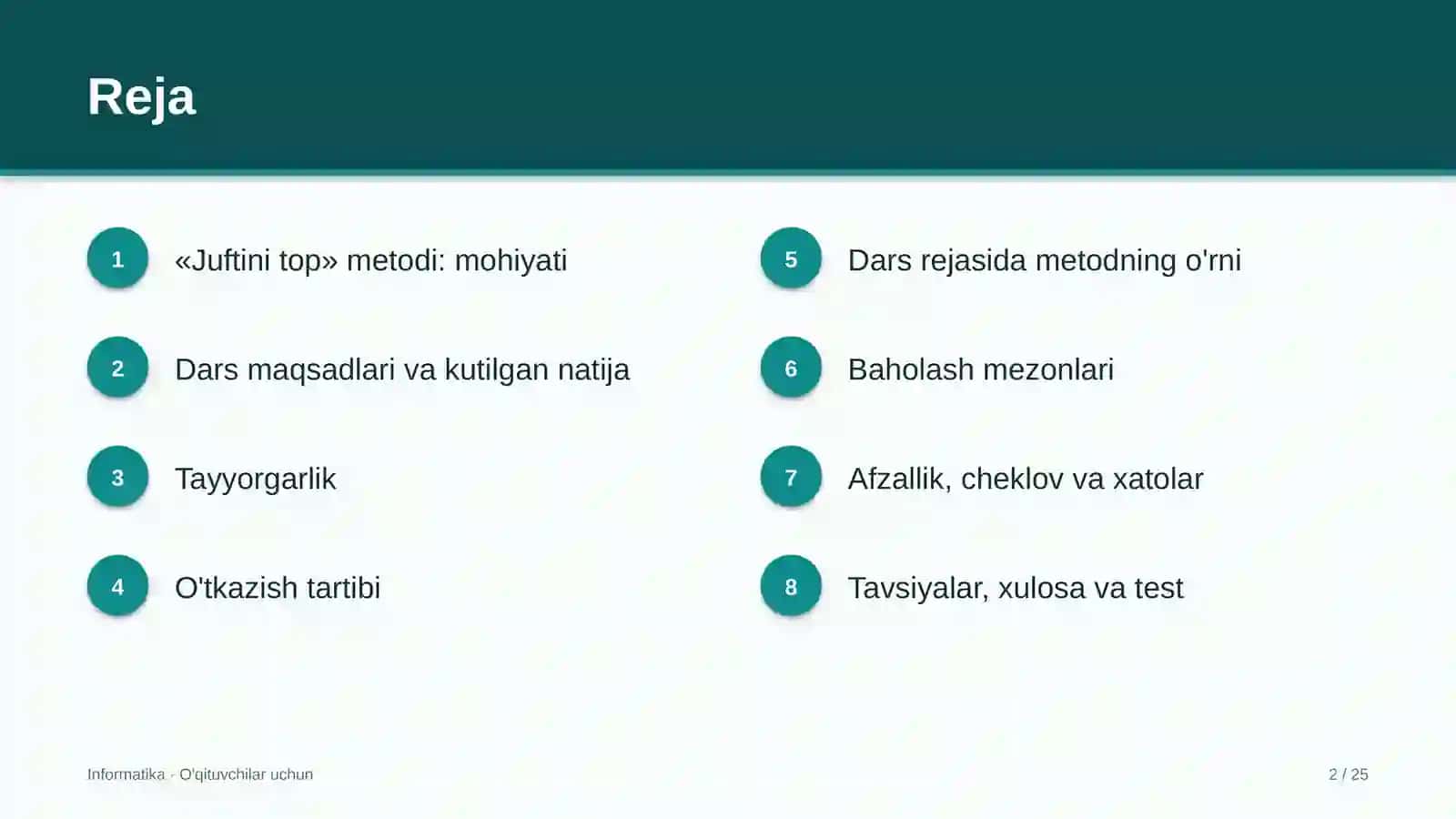 informatika darslarida juftini top metodidan foydalanish 9411 2