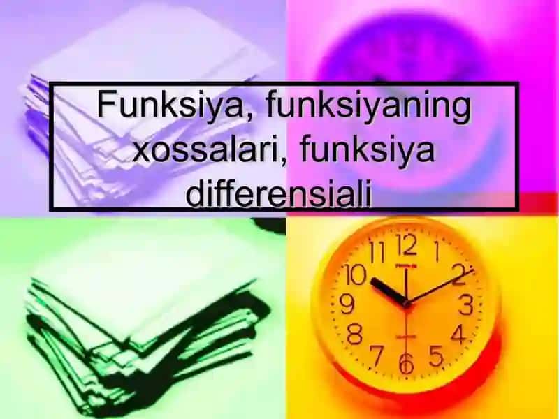 Funksiya differensiali. 2