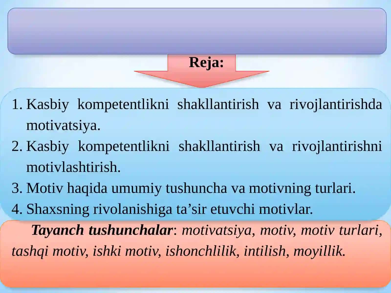 Kasbiy kompetentlikni shakllantirish va rivojlantirishda motivatsiya 2