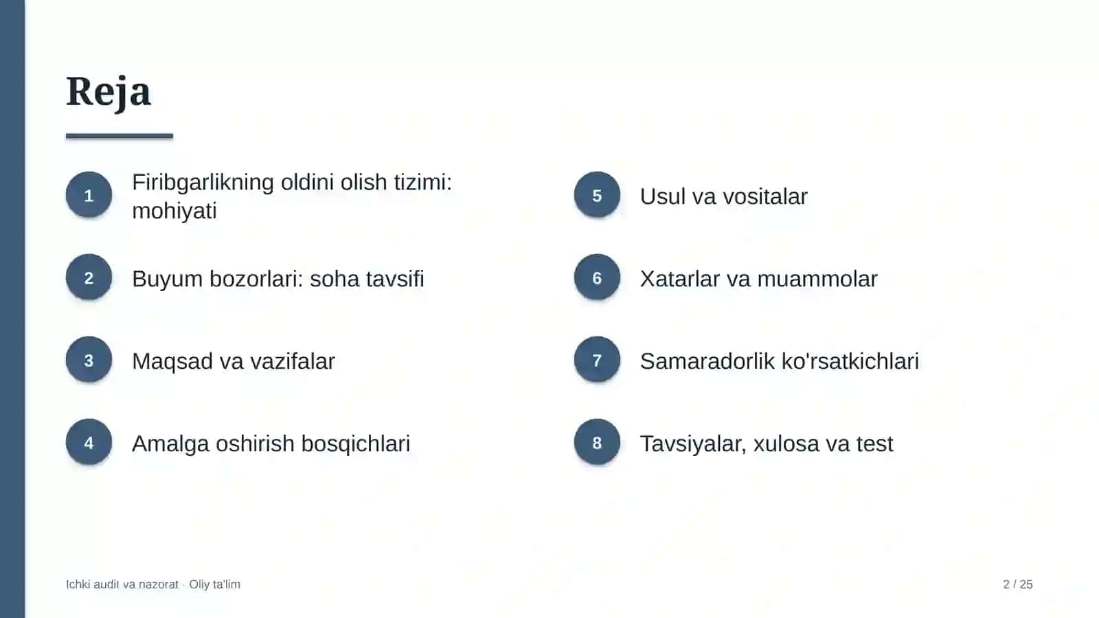 Buyum bozorlarida firibgarlikning oldini olish tizimi 2